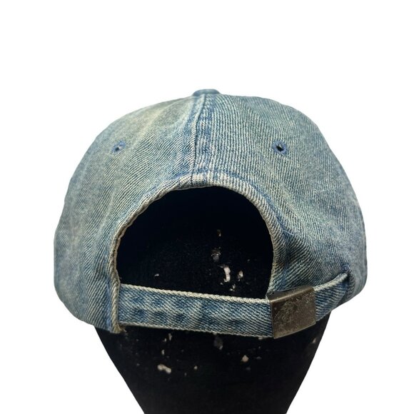 Hooters Pittsburgh Vintage Denim Strapback Hat Cap 90's 80's Retro Dad Defunct - Picture 5 of 9
